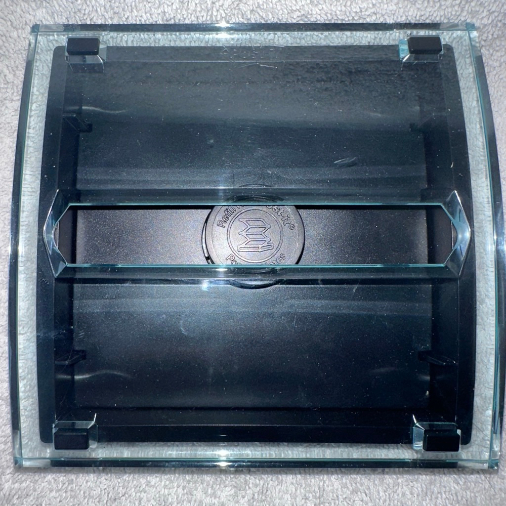 EUC 3M Black Clear Post-it Pop-up Note Dispenser For 3 x 3 Accordian Post Its